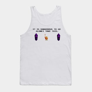 The Paladin's Trusty Spoon...erm Sword (black Text) Tank Top